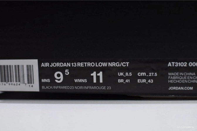 Jordan Black Infrared AT3102-006 Air 13 Clot x Low 0913